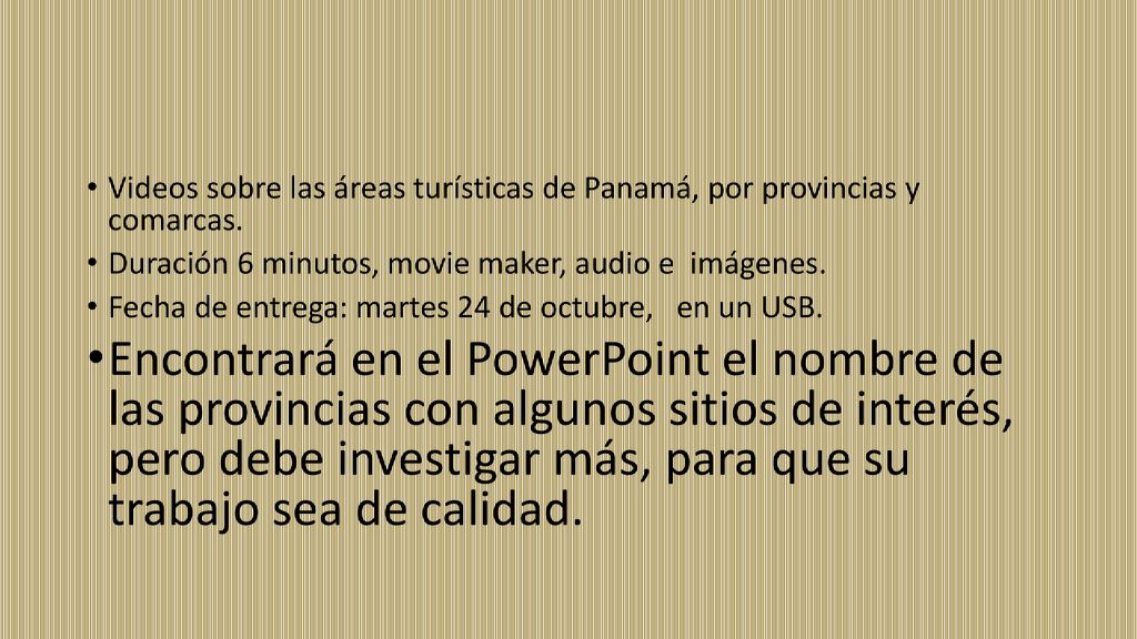 Videos sobre las áreas turísticas de Panamá, por provincias y comarcas.