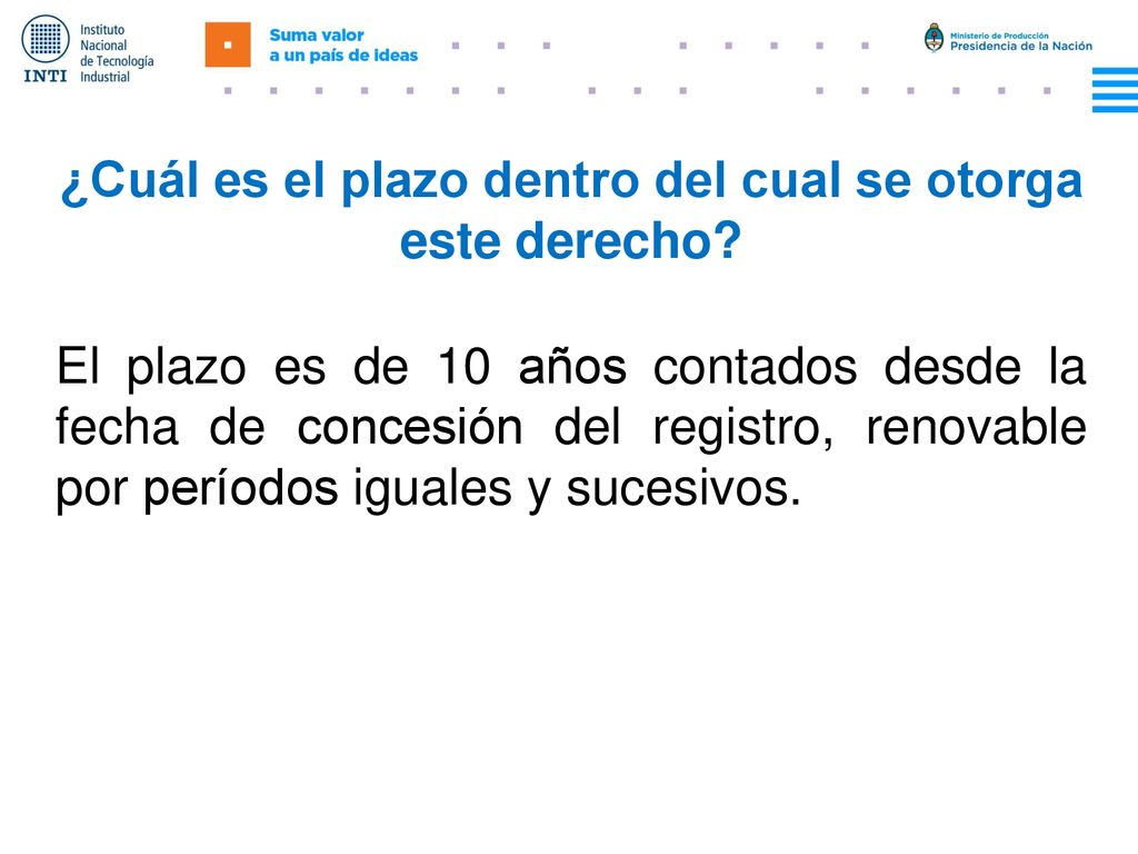¿Cuál es el plazo dentro del cual se otorga este derecho