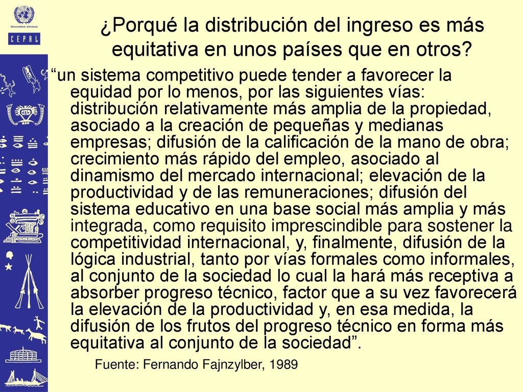 ¿Porqué la distribución del ingreso es más equitativa en unos países que en otros