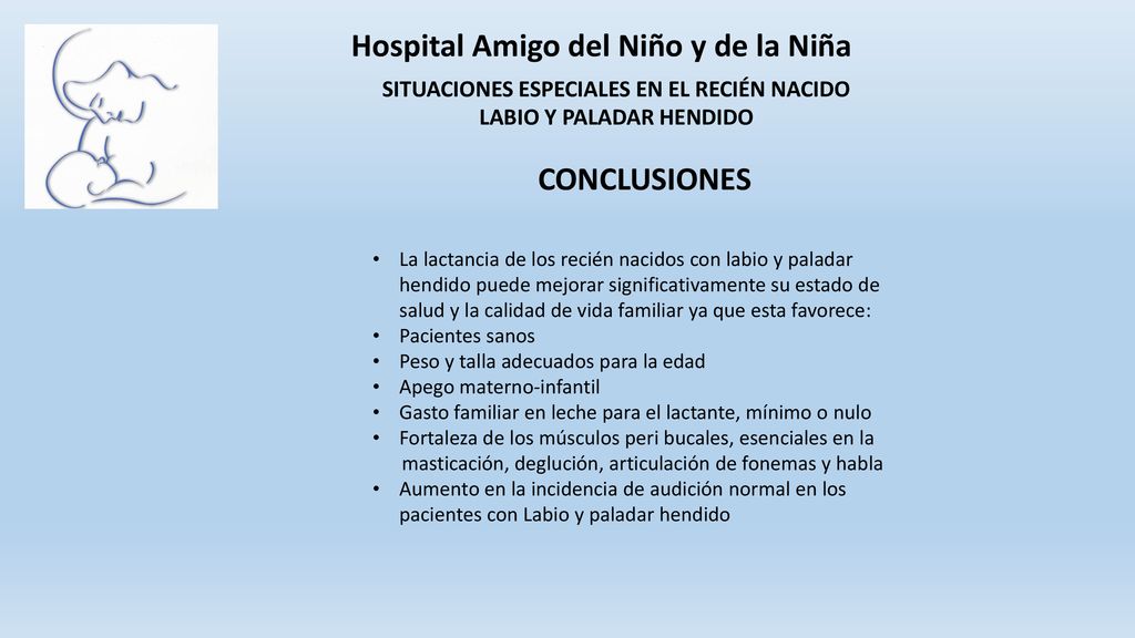 SITUACIONES ESPECIALES EN EL RECIÉN NACIDO LABIO Y PALADAR HENDIDO