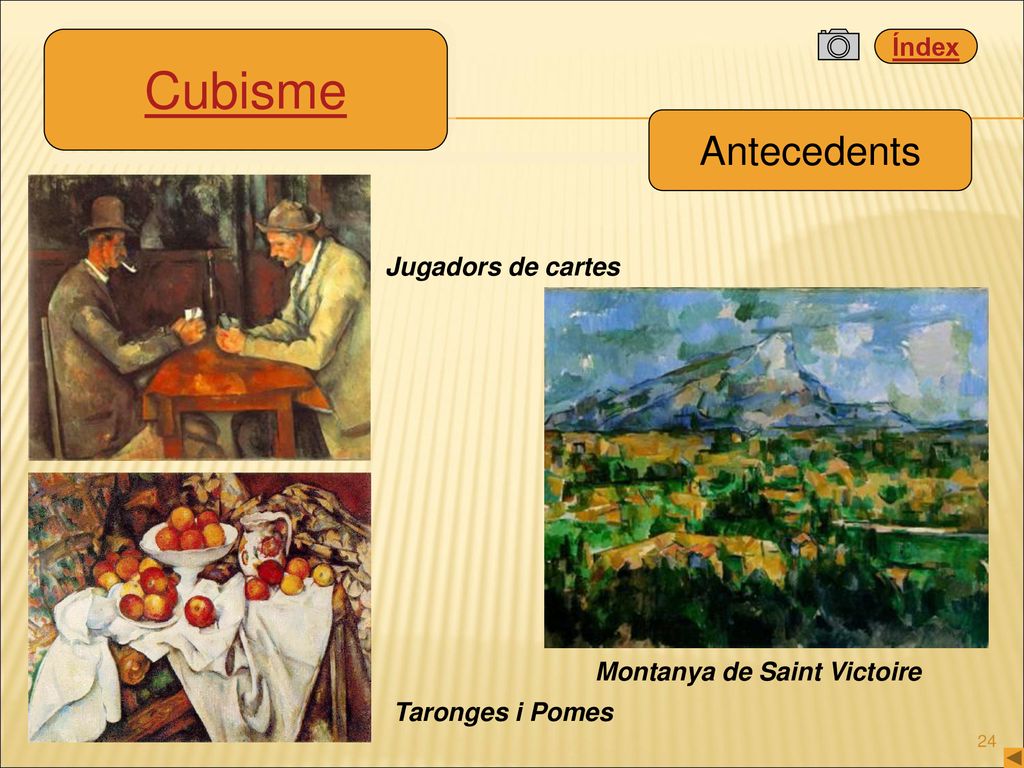 Cubisme Antecedents Jugadors de cartes Montanya de Saint Victoire