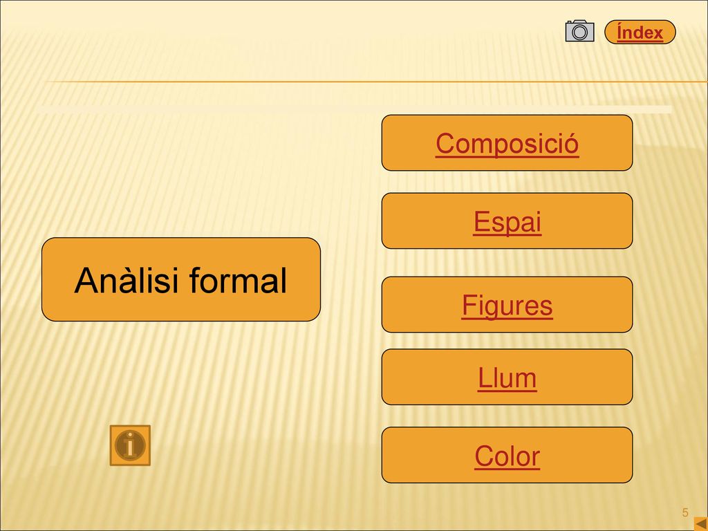 Composició Espai Anàlisi formal Figures Llum Color