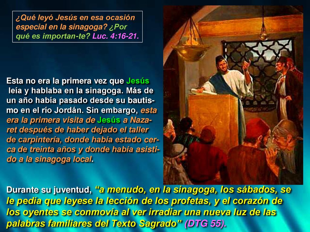 ¿Qué leyó Jesús en esa ocasión especial en la sinagoga