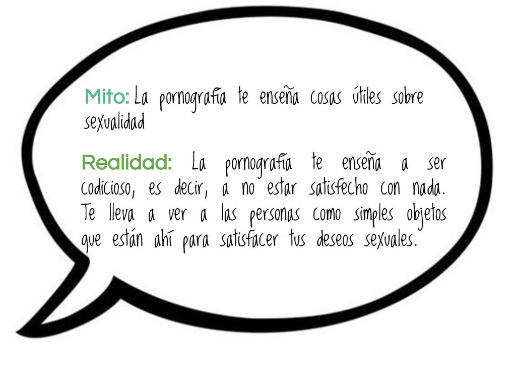 Mito: La pornografía te enseña cosas útiles sobre sexualidad