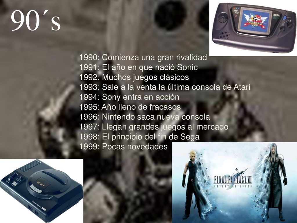 90´s 1990: Comienza una gran rivalidad 1991: El año en que nació Sonic