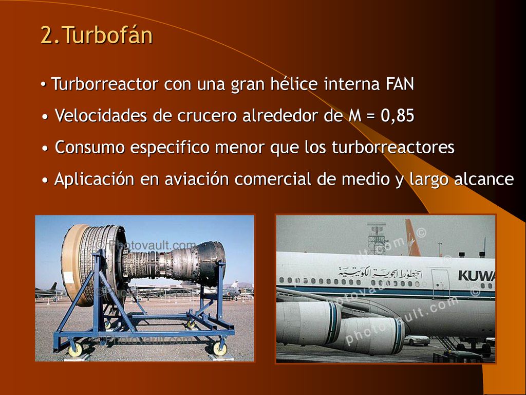 2.Turbofán Turborreactor con una gran hélice interna FAN