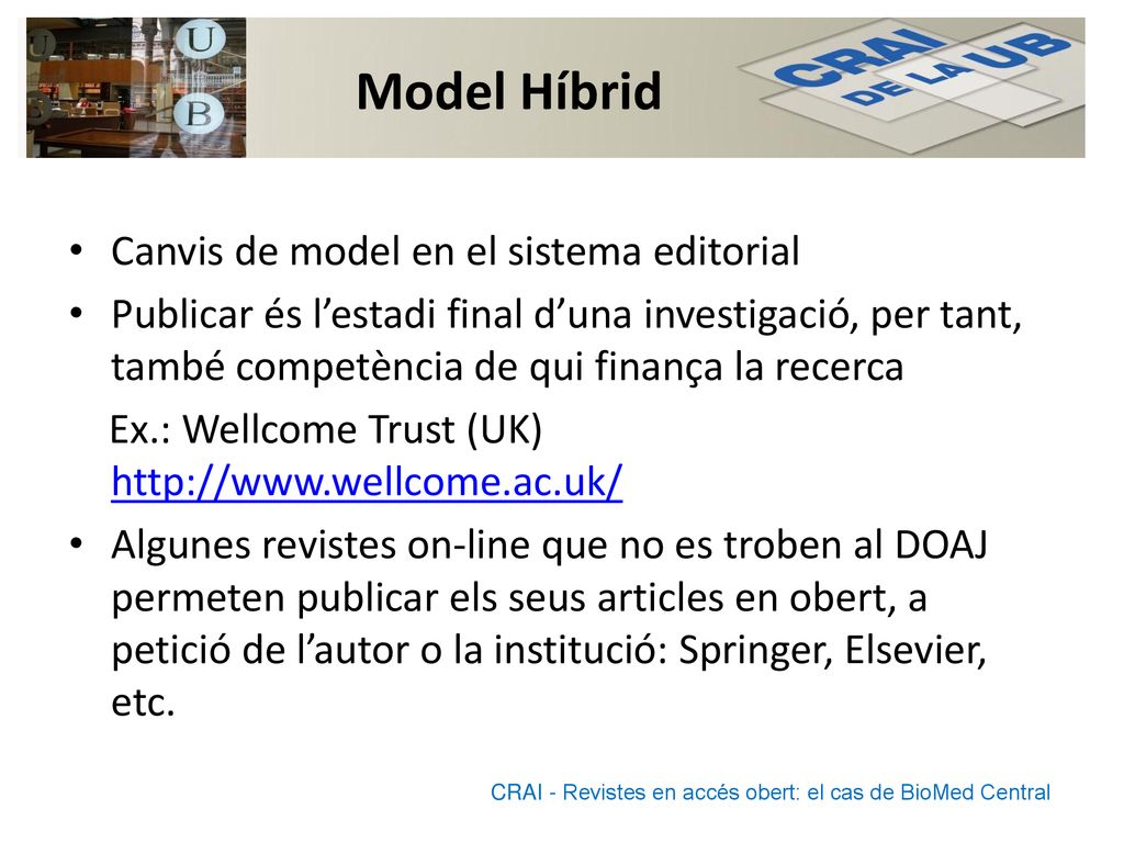 Model Híbrid Canvis de model en el sistema editorial