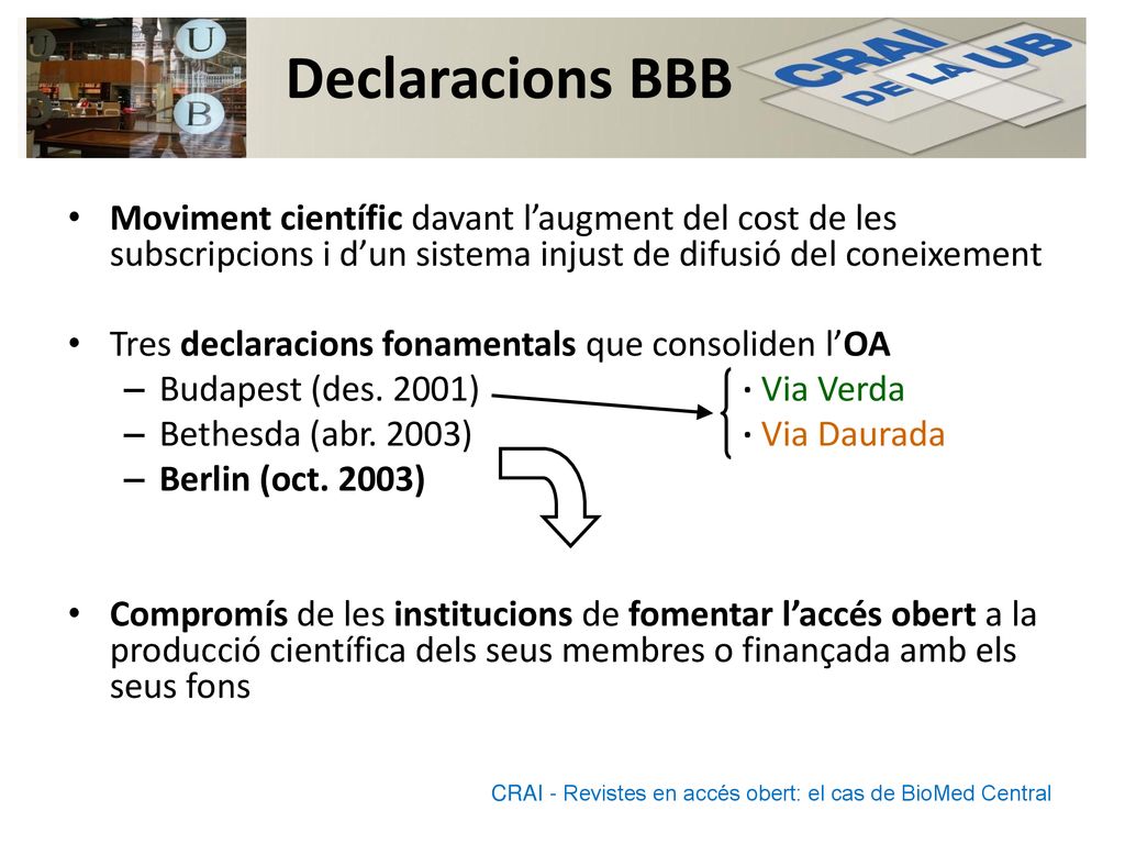 Declaracions BBB Moviment científic davant l’augment del cost de les subscripcions i d’un sistema injust de difusió del coneixement.