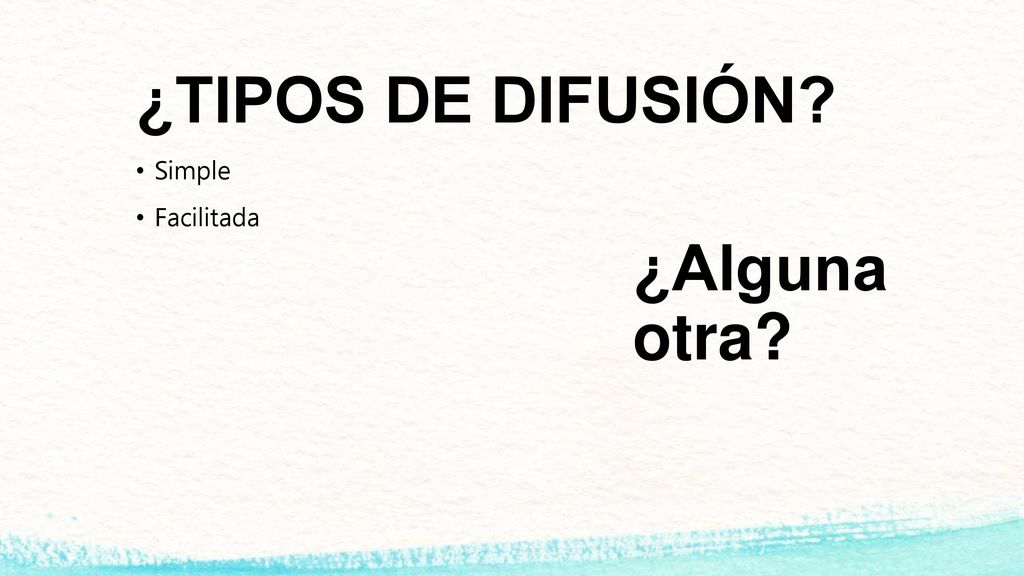 ¿TIPOS DE DIFUSIÓN Simple Facilitada ¿Alguna otra