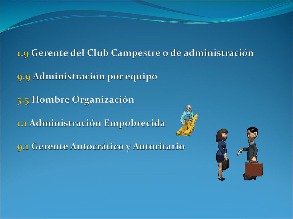 1. 9 Gerente del Club Campestre o de administración 9