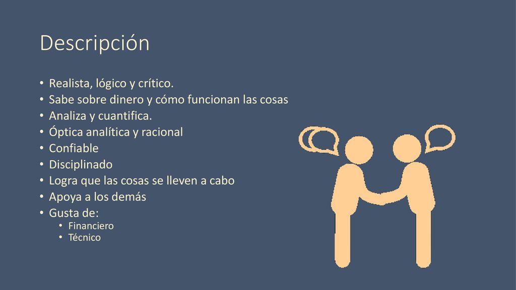 Descripción Realista, lógico y crítico.