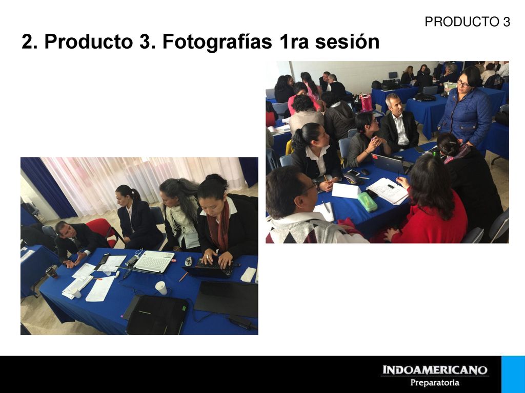 2. Producto 3. Fotografías 1ra sesión