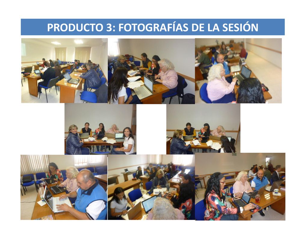 PRODUCTO 3: FOTOGRAFÍAS DE LA SESIÓN