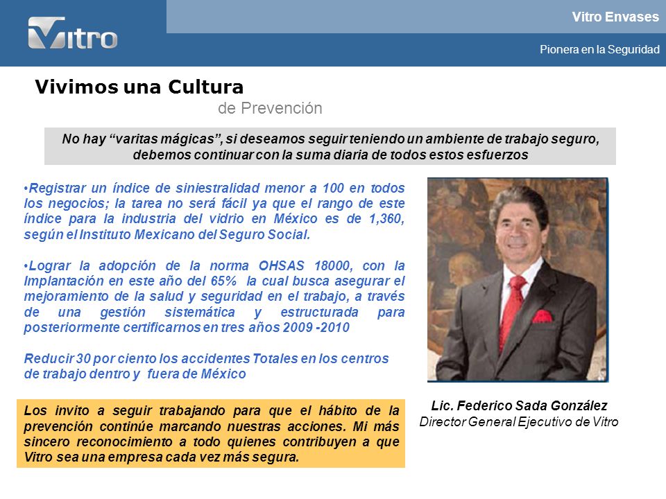 Vivimos una Cultura de Prevención