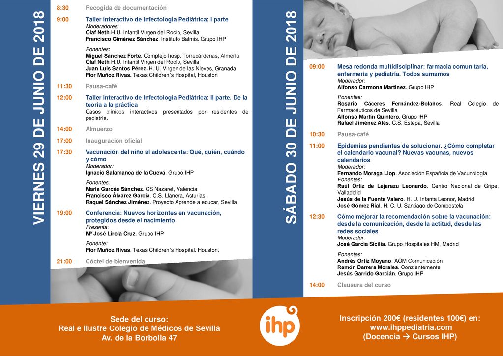 SÁBADO 30 DE JUNIO DE 2018 VIERNES 29 DE JUNIO DE 2018 Sede del curso:
