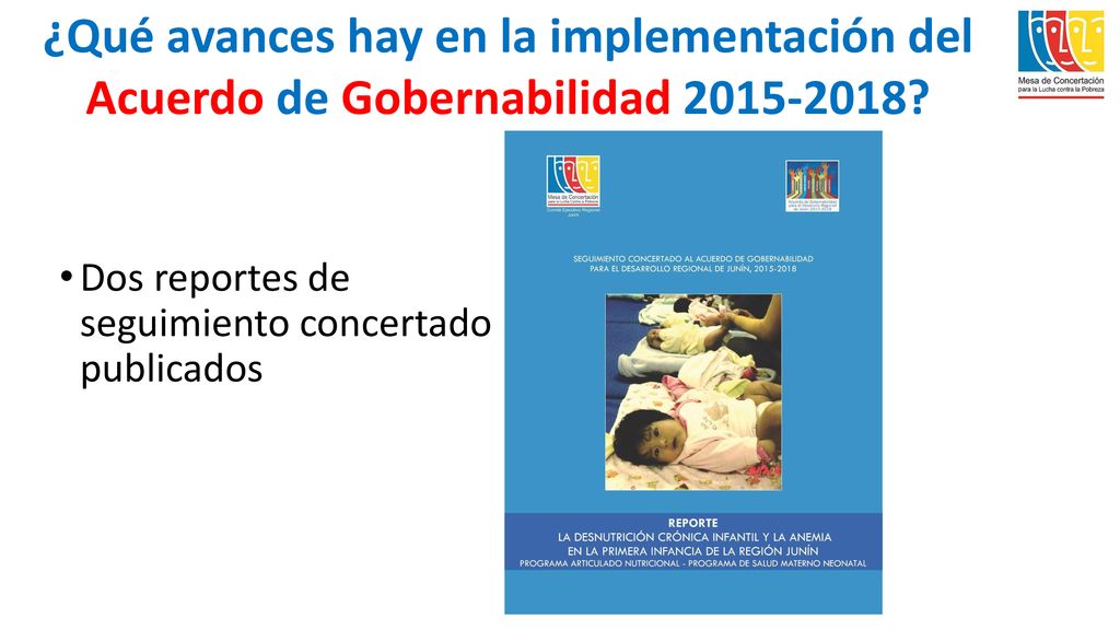 ¿Qué avances hay en la implementación del Acuerdo de Gobernabilidad