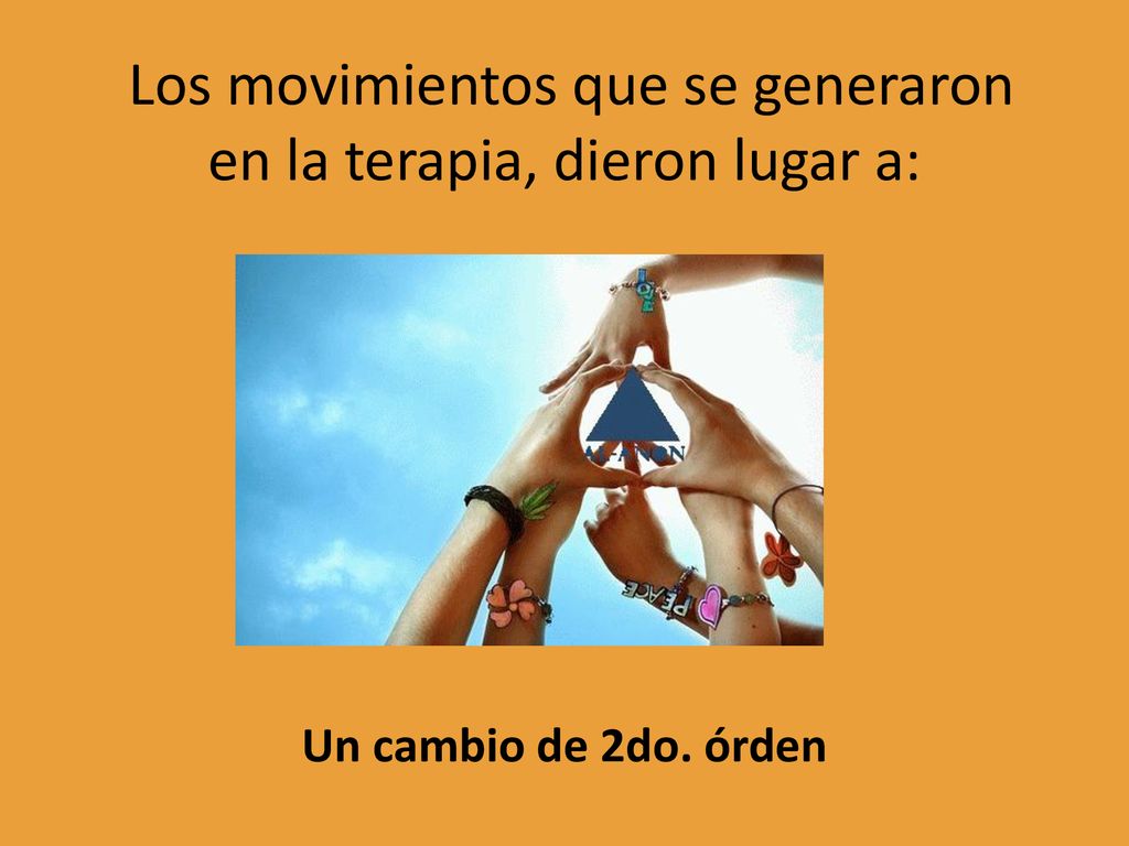 Los movimientos que se generaron en la terapia, dieron lugar a: