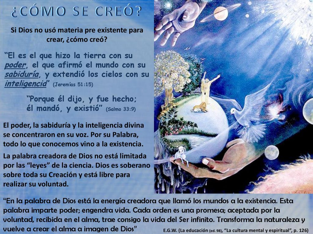 Si Dios no usó materia pre existente para crear, ¿cómo creó