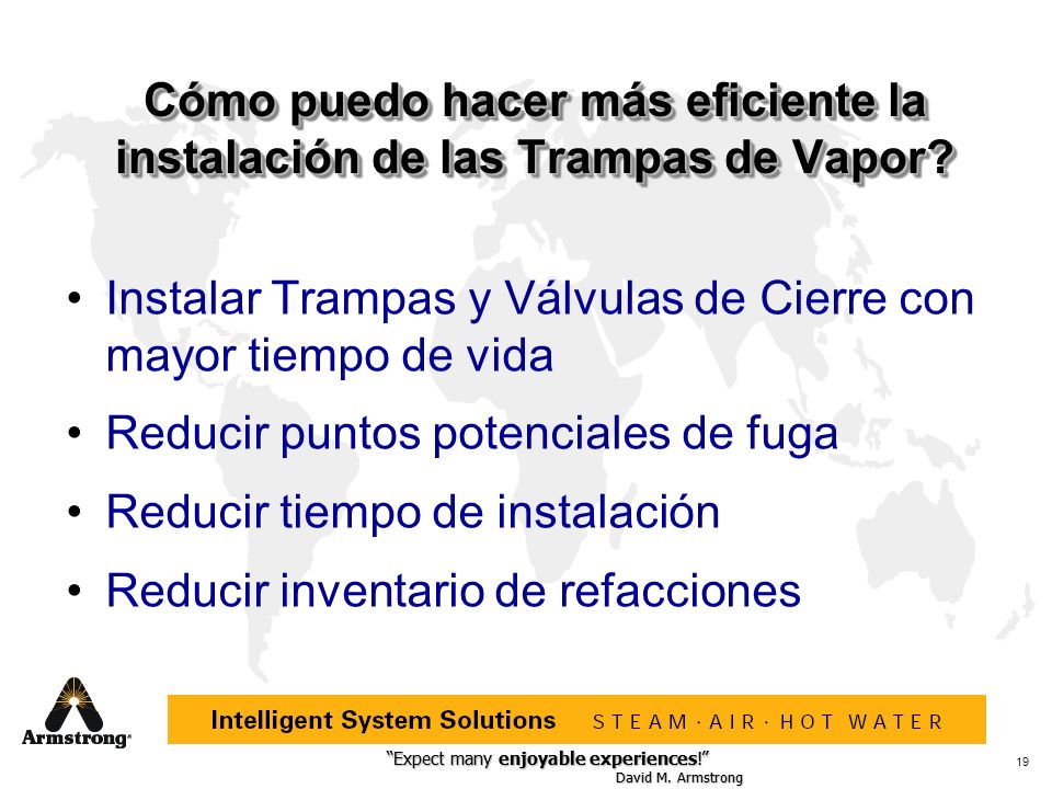 Cómo puedo hacer más eficiente la instalación de las Trampas de Vapor