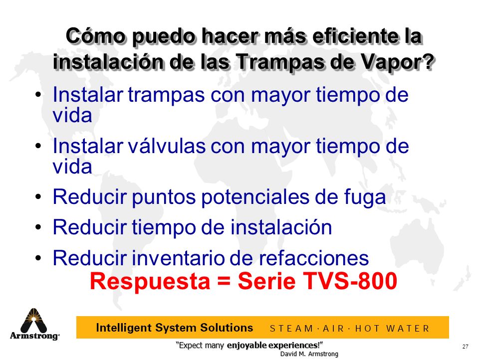 Cómo puedo hacer más eficiente la instalación de las Trampas de Vapor