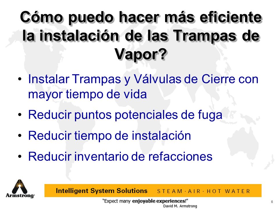 Cómo puedo hacer más eficiente la instalación de las Trampas de Vapor