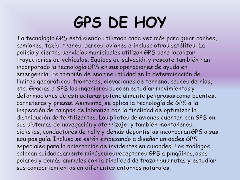GPS DE HOY