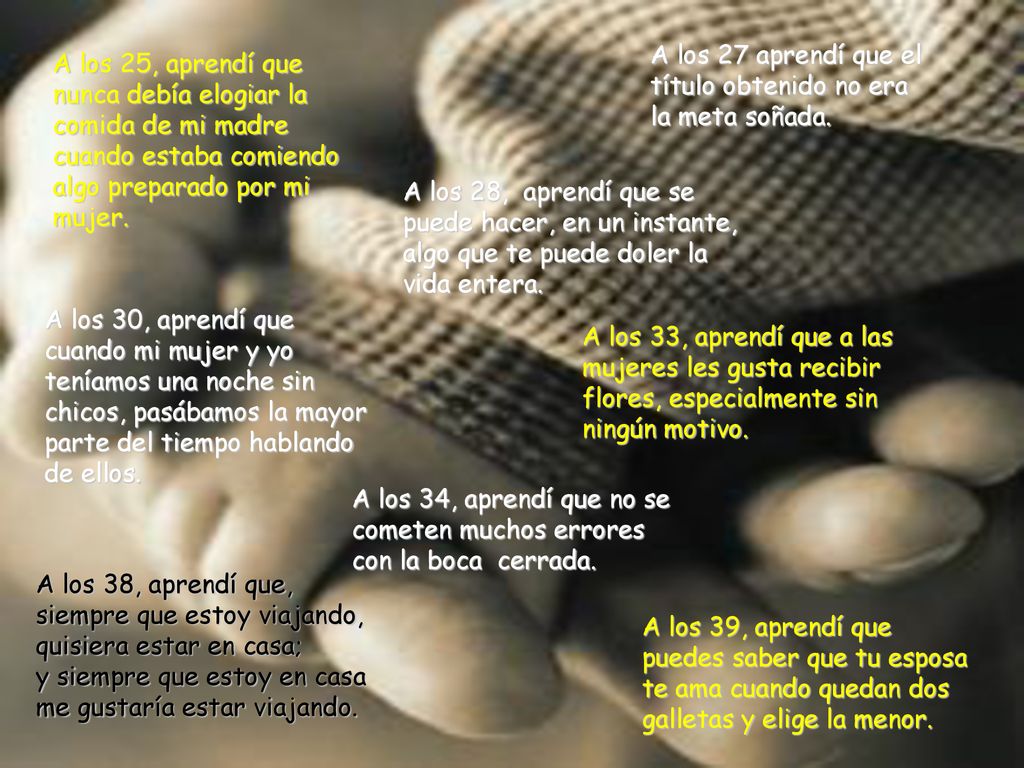 A los 27 aprendí que el título obtenido no era