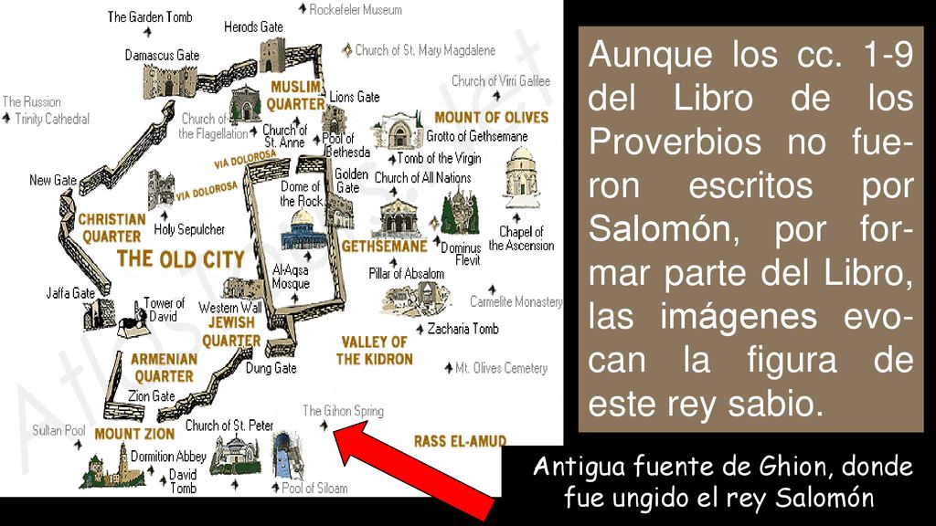 Antigua fuente de Ghion, donde fue ungido el rey Salomón