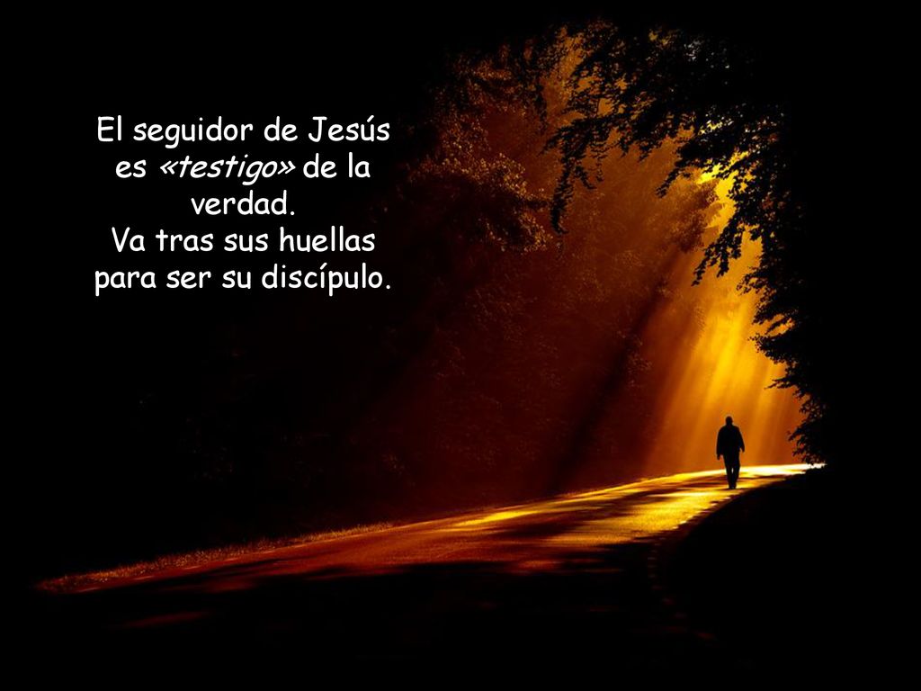 El seguidor de Jesús es «testigo» de la verdad