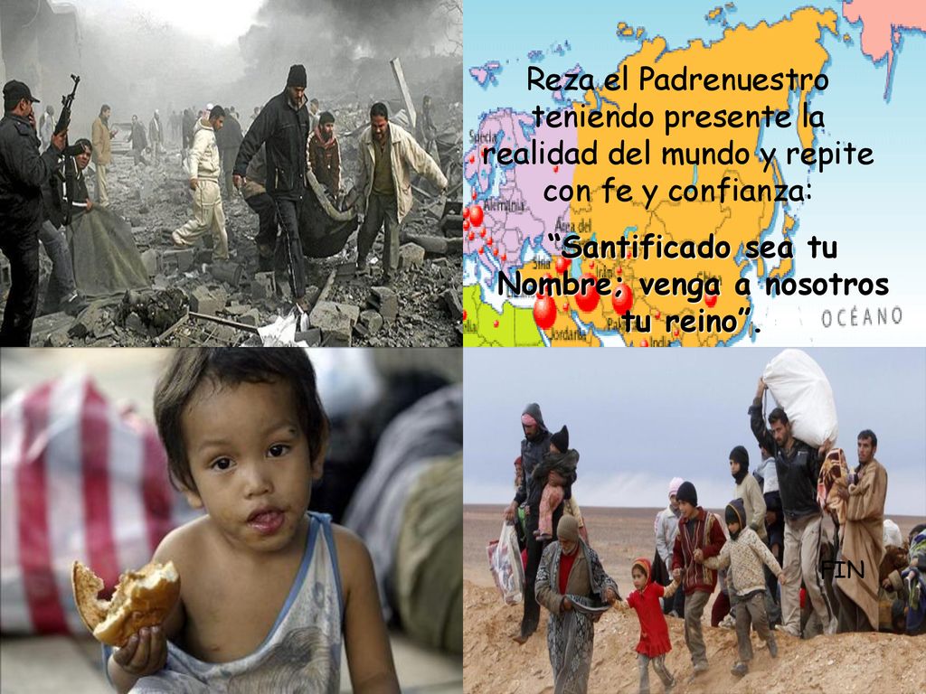 Santificado sea tu Nombre; venga a nosotros tu reino .