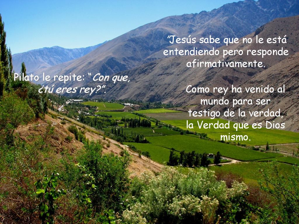 Jesús sabe que no le está entendiendo pero responde afirmativamente.