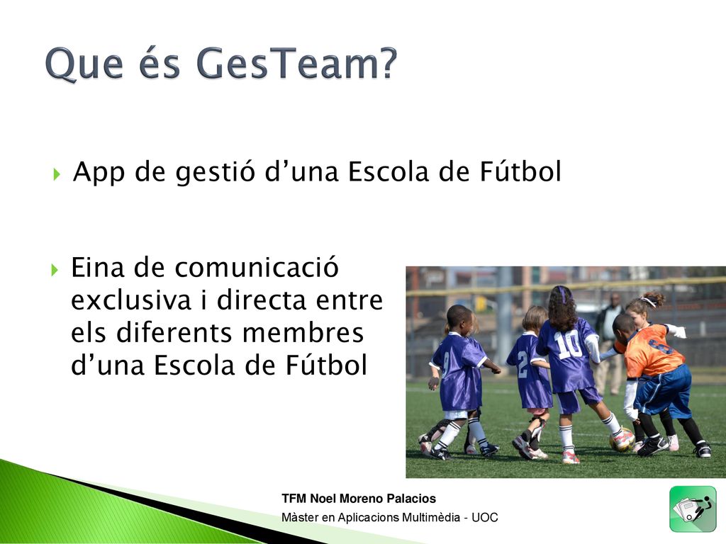 Que és GesTeam App de gestió d’una Escola de Fútbol