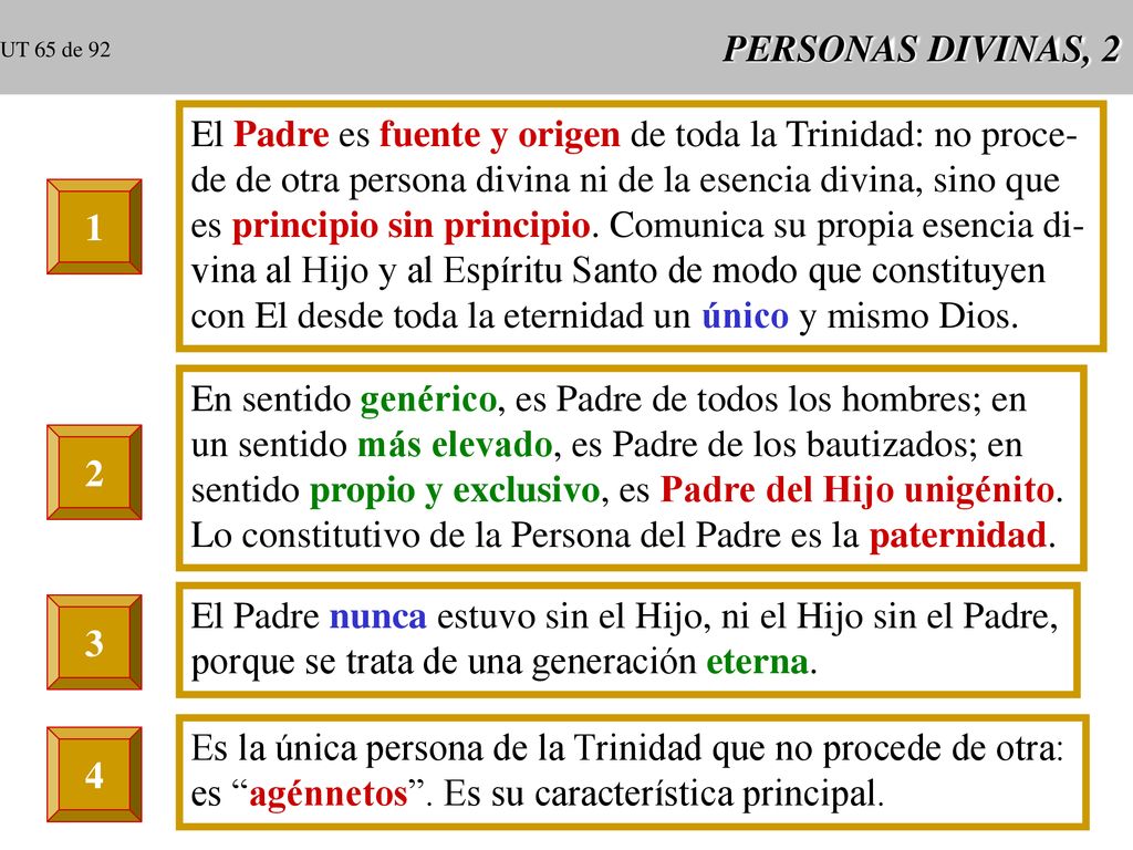 El Padre es fuente y origen de toda la Trinidad: no proce-