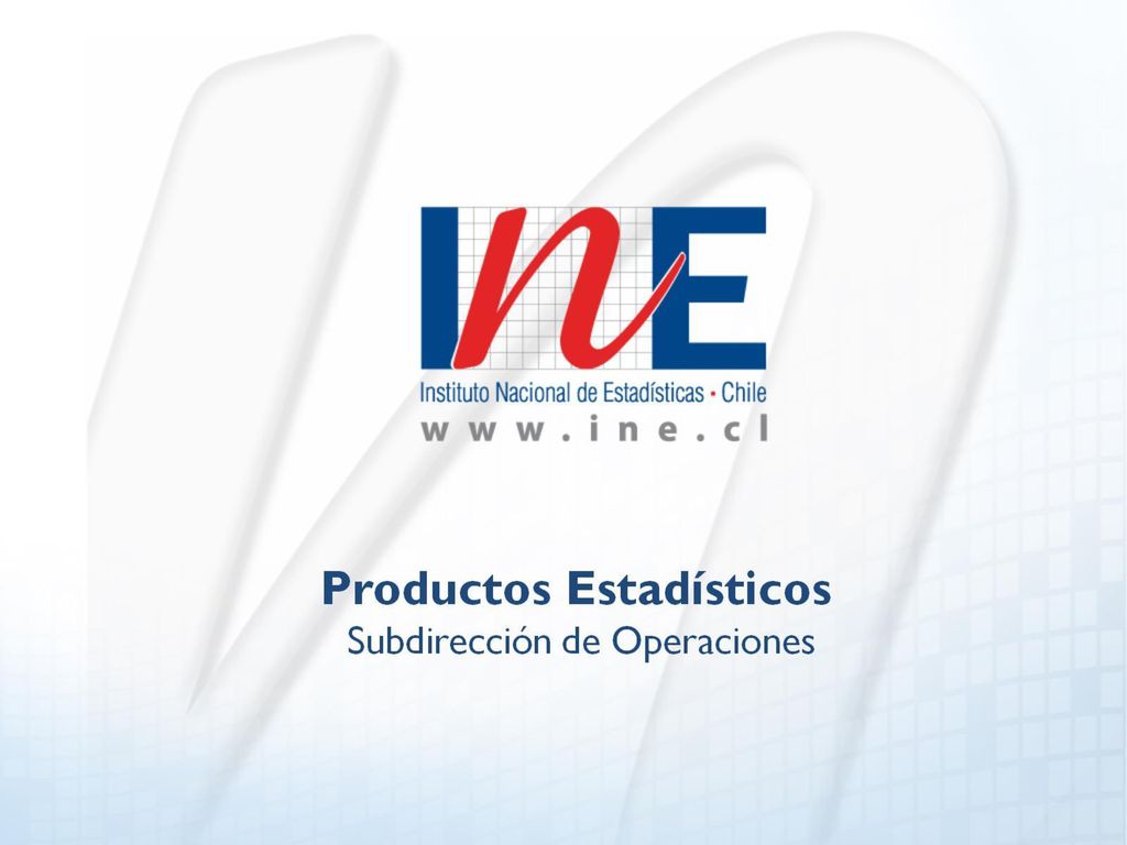 Productos Estadísticos Subdirección de Operaciones