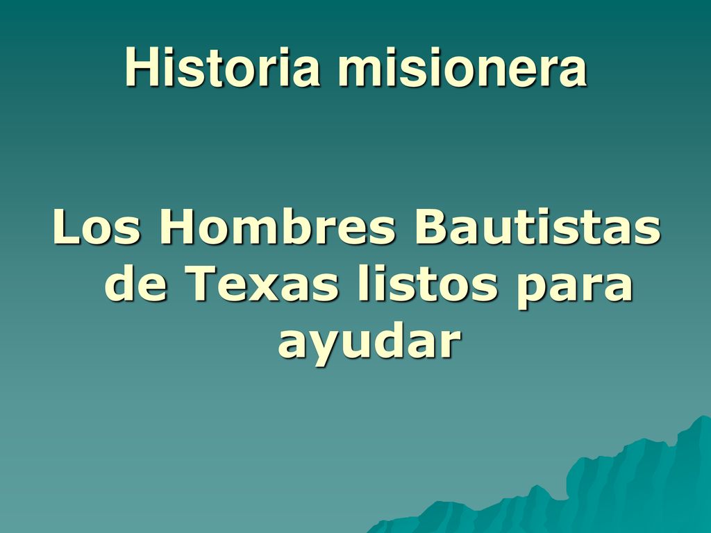 Los Hombres Bautistas de Texas listos para ayudar