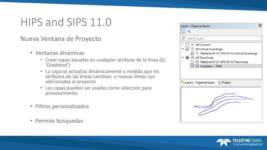HIPS and SIPS 11.0 Nueva Ventana de Proyecto Ventanas dinámicas