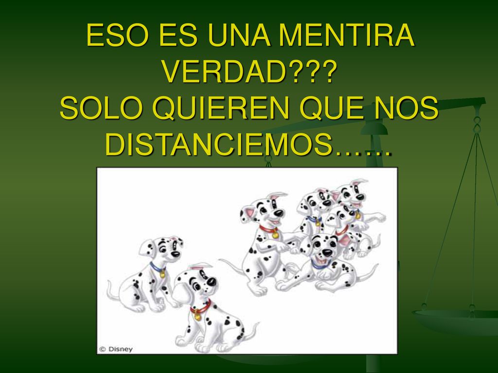 ESO ES UNA MENTIRA VERDAD SOLO QUIEREN QUE NOS DISTANCIEMOS……