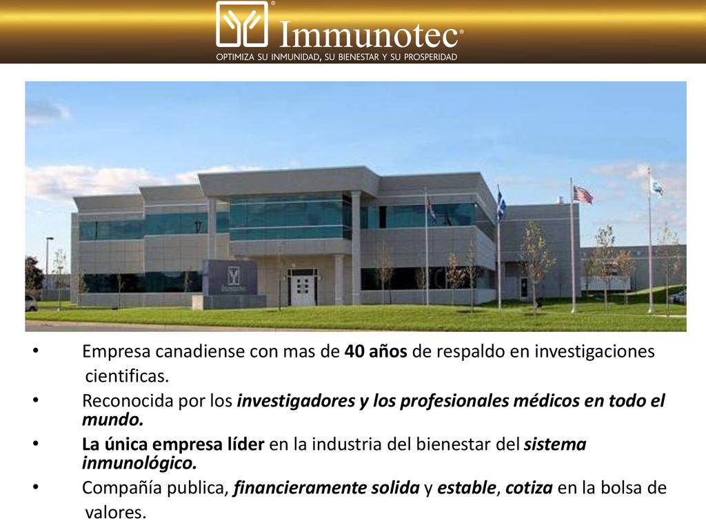 Empresa canadiense con mas de 40 años de respaldo en investigaciones
