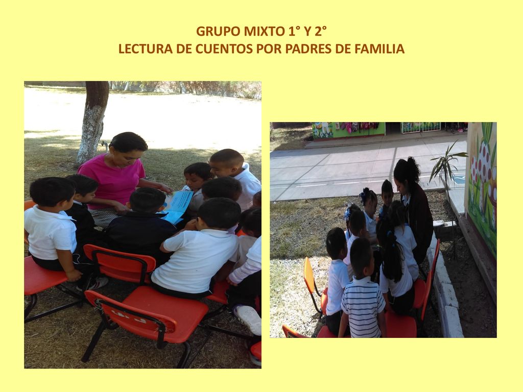 GRUPO MIXTO 1° Y 2° LECTURA DE CUENTOS POR PADRES DE FAMILIA