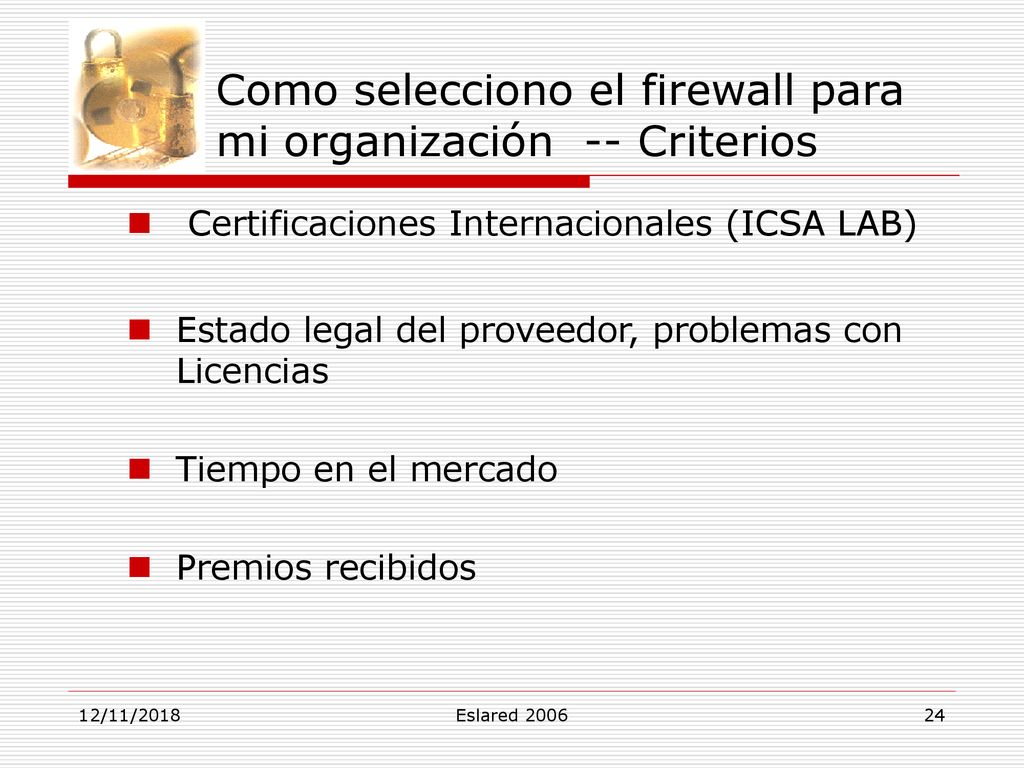 Como selecciono el firewall para mi organización -- Criterios