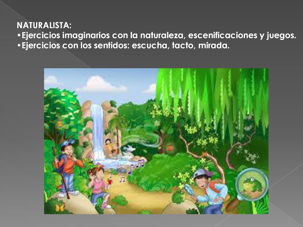 NATURALISTA: Ejercicios imaginarios con la naturaleza, escenificaciones y juegos.
