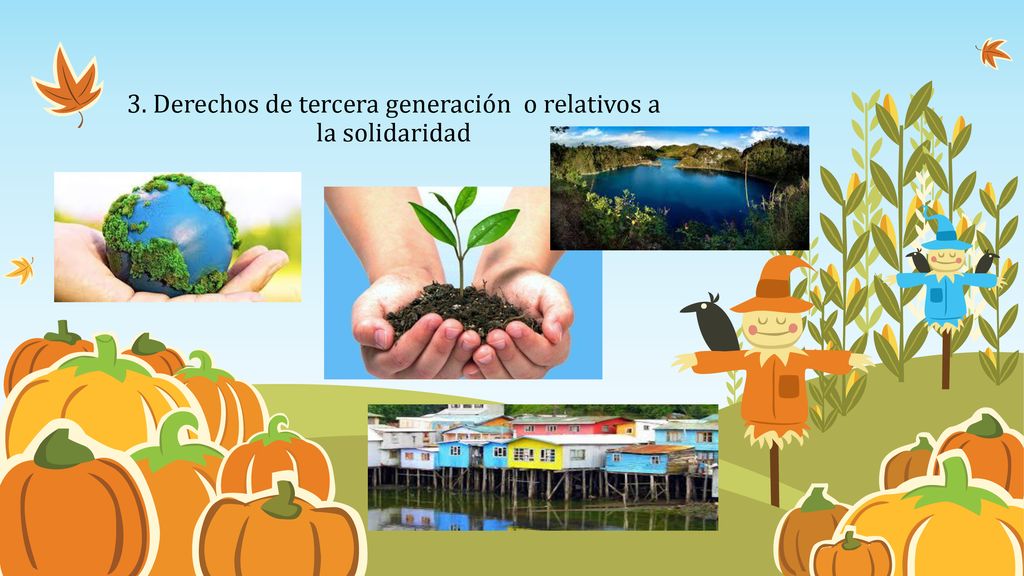 3. Derechos de tercera generación o relativos a la solidaridad