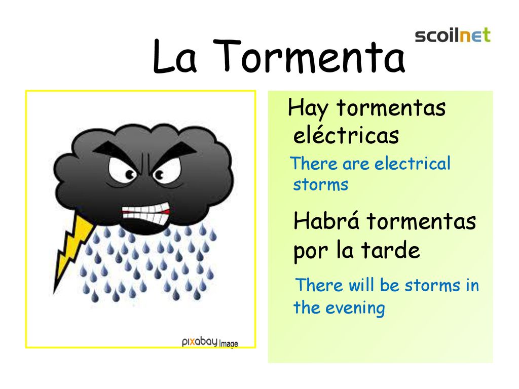 La Tormenta Habrá tormentas por la tarde Hay tormentas eléctricas