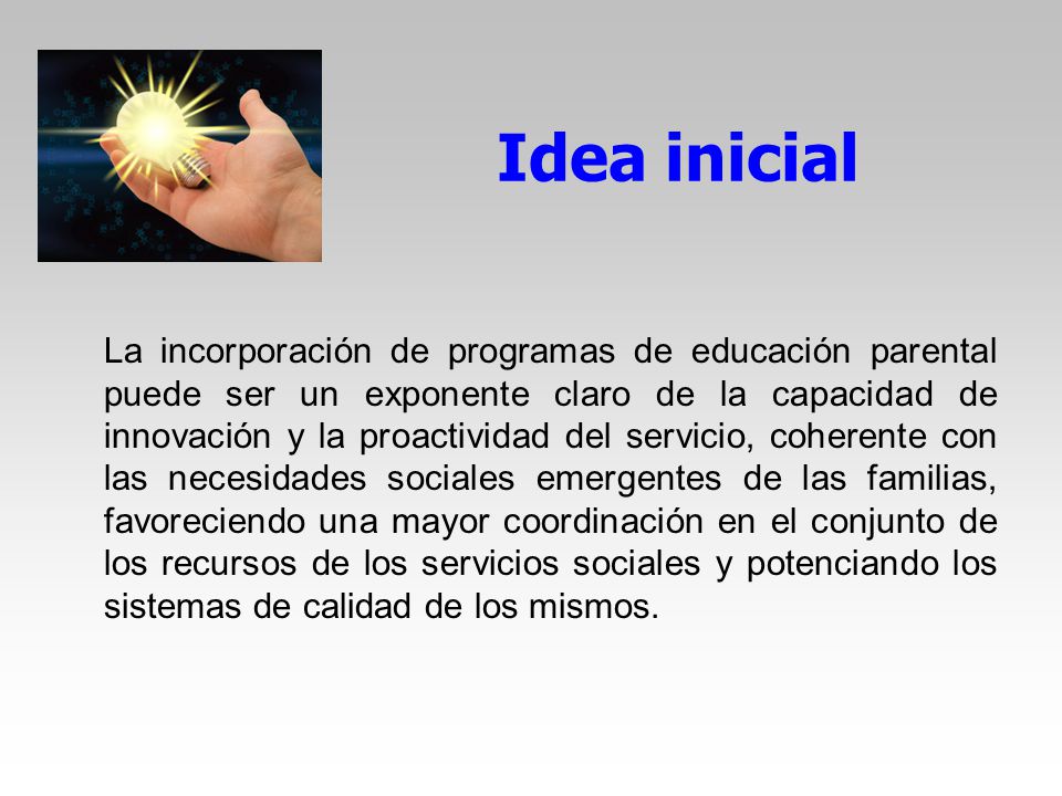 Idea inicial