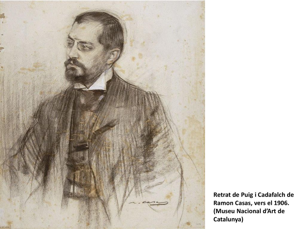 Retrat de Puig i Cadafalch de Ramon Casas, vers el 1906