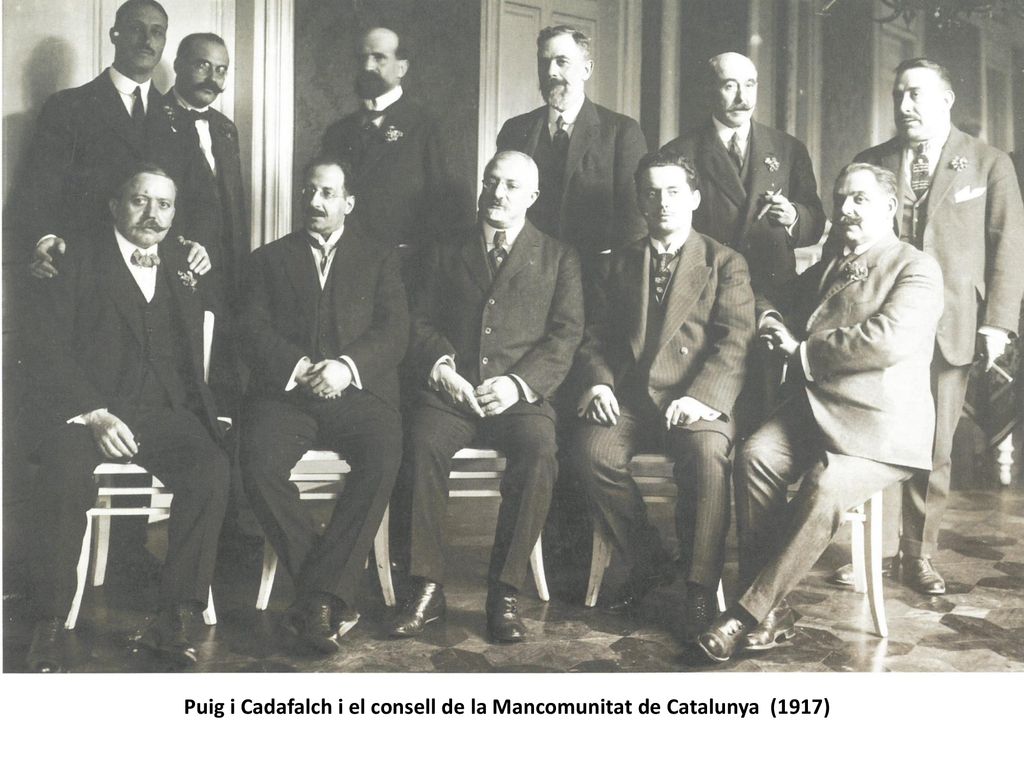 Puig i Cadafalch i el consell de la Mancomunitat de Catalunya (1917)