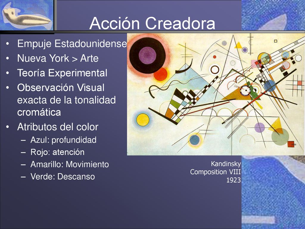 Acción Creadora Empuje Estadounidense Nueva York > Arte