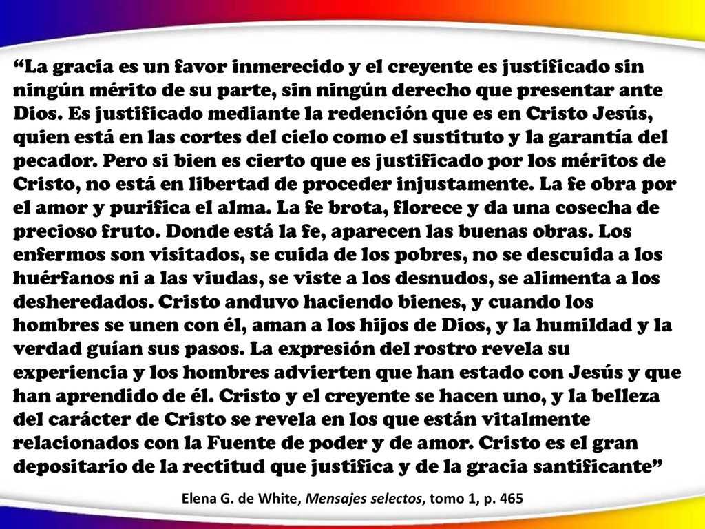 Elena G. de White, Mensajes selectos, tomo 1, p. 465