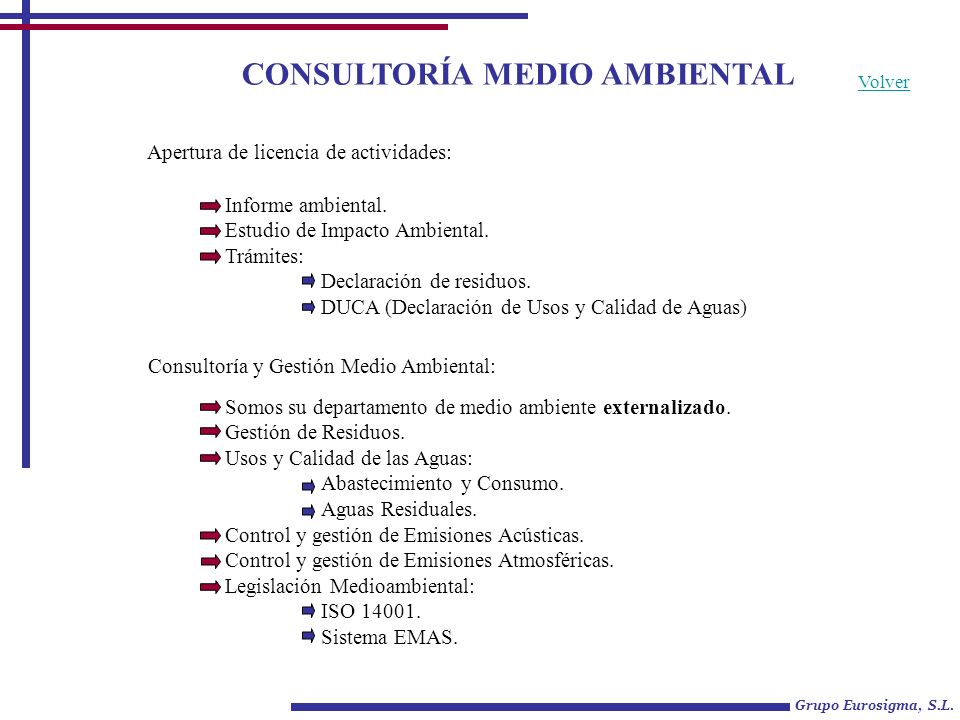 CONSULTORÍA MEDIO AMBIENTAL