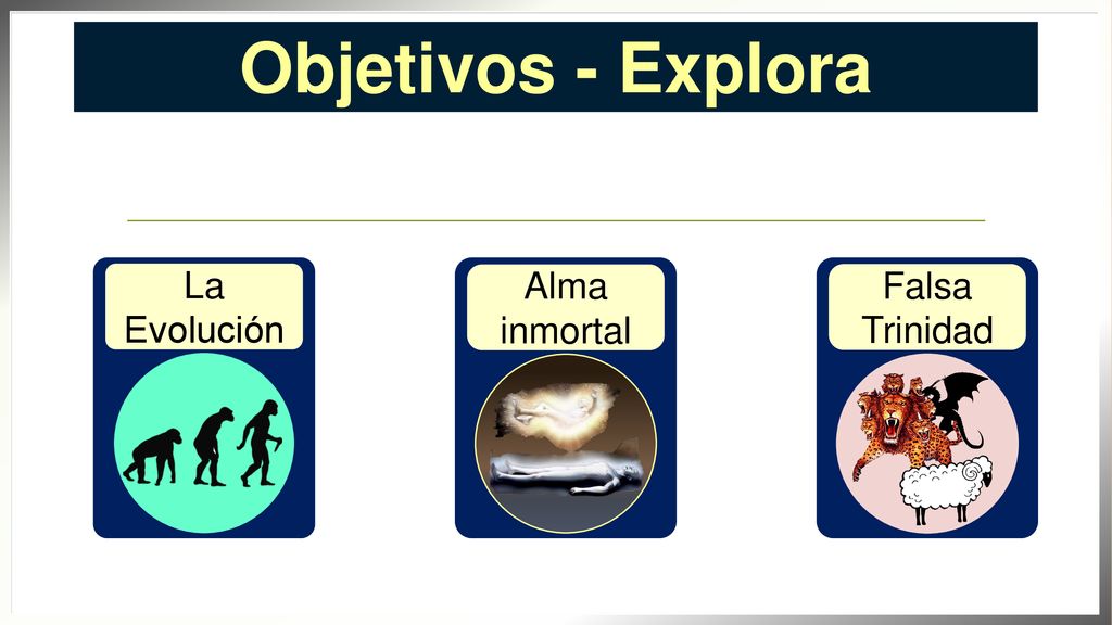 Objetivos - Explora La Evolución Alma inmortal Falsa Trinidad